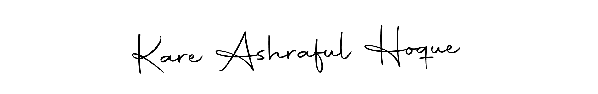 if you are searching for the best signature style for your name Kare Ashraful Hoque. so please give up your signature search. here we have designed multiple signature styles  using Autography-DOLnW. Kare Ashraful Hoque signature style 10 images and pictures png