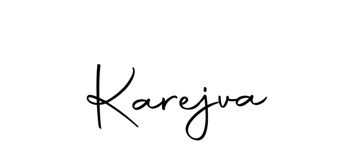 if you are searching for the best signature style for your name Karejva. so please give up your signature search. here we have designed multiple signature styles  using Autography-DOLnW. Karejva signature style 10 images and pictures png
