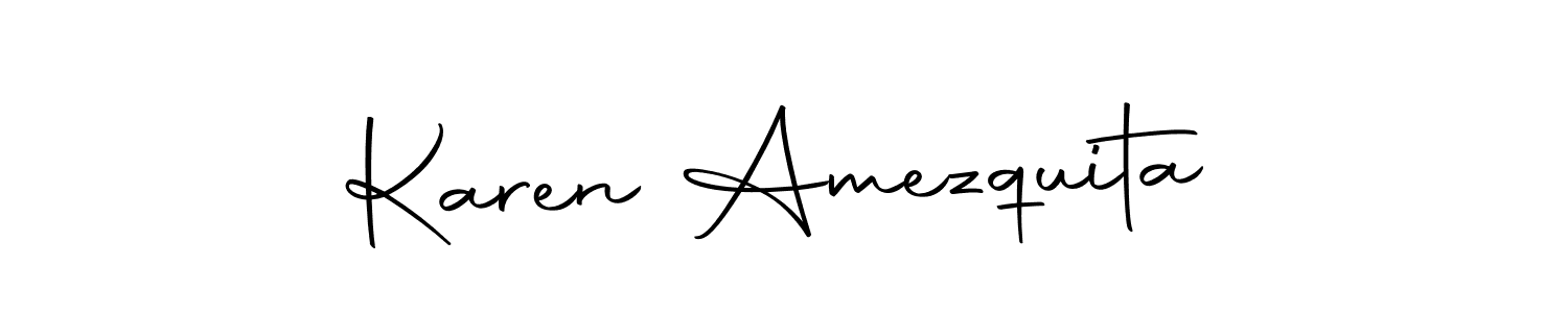 The best way (Autography-DOLnW) to make a short signature is to pick only two or three words in your name. The name Karen Amezquita include a total of six letters. For converting this name. Karen Amezquita signature style 10 images and pictures png