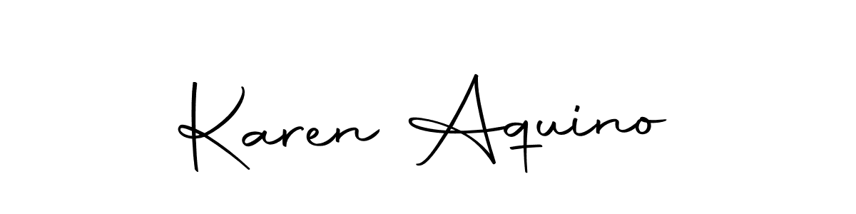 Create a beautiful signature design for name Karen Aquino. With this signature (Autography-DOLnW) fonts, you can make a handwritten signature for free. Karen Aquino signature style 10 images and pictures png