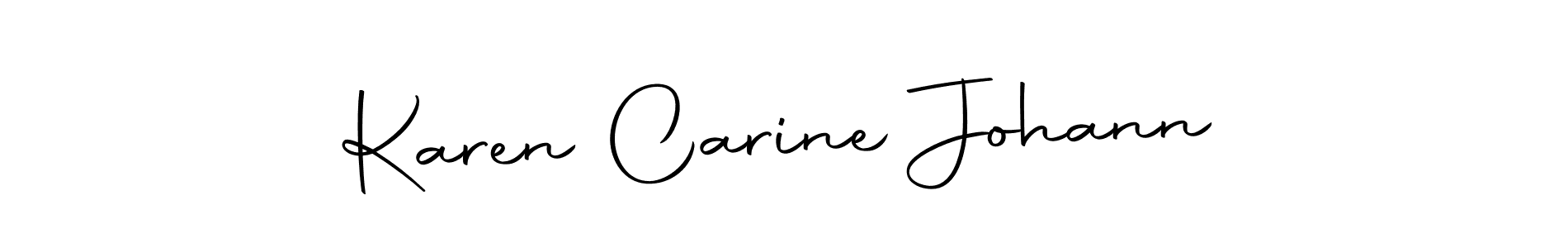 Design your own signature with our free online signature maker. With this signature software, you can create a handwritten (Autography-DOLnW) signature for name Karen Carine Johann. Karen Carine Johann signature style 10 images and pictures png