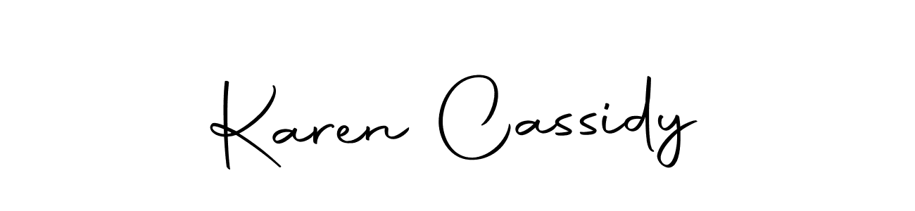 Make a beautiful signature design for name Karen Cassidy. With this signature (Autography-DOLnW) style, you can create a handwritten signature for free. Karen Cassidy signature style 10 images and pictures png