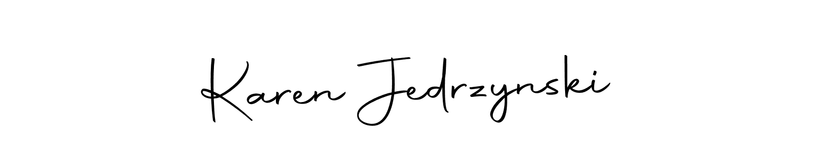 Here are the top 10 professional signature styles for the name Karen Jedrzynski. These are the best autograph styles you can use for your name. Karen Jedrzynski signature style 10 images and pictures png