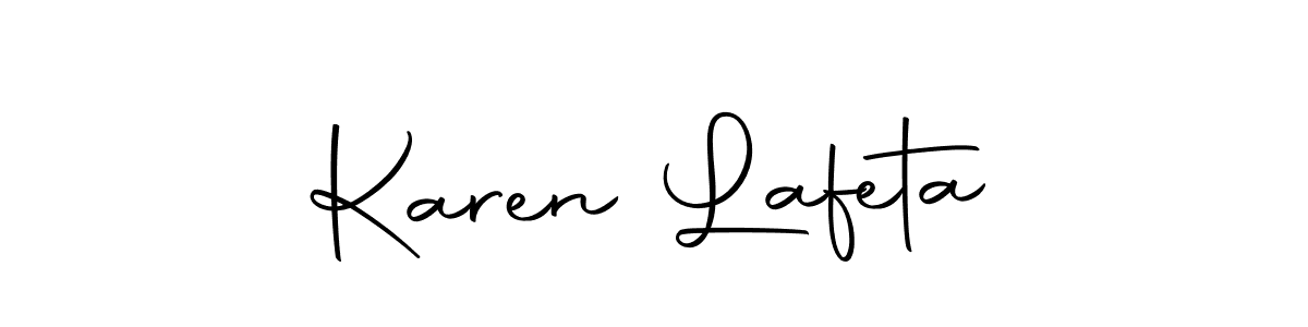 Once you've used our free online signature maker to create your best signature Autography-DOLnW style, it's time to enjoy all of the benefits that Karen Lafeta name signing documents. Karen Lafeta signature style 10 images and pictures png