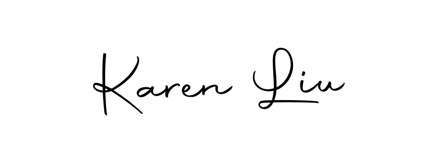 Here are the top 10 professional signature styles for the name Karen Liu. These are the best autograph styles you can use for your name. Karen Liu signature style 10 images and pictures png