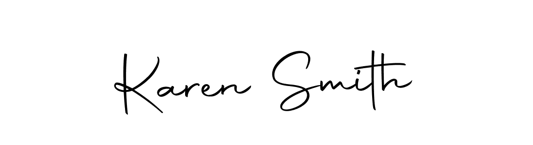 Use a signature maker to create a handwritten signature online. With this signature software, you can design (Autography-DOLnW) your own signature for name Karen Smith. Karen Smith signature style 10 images and pictures png