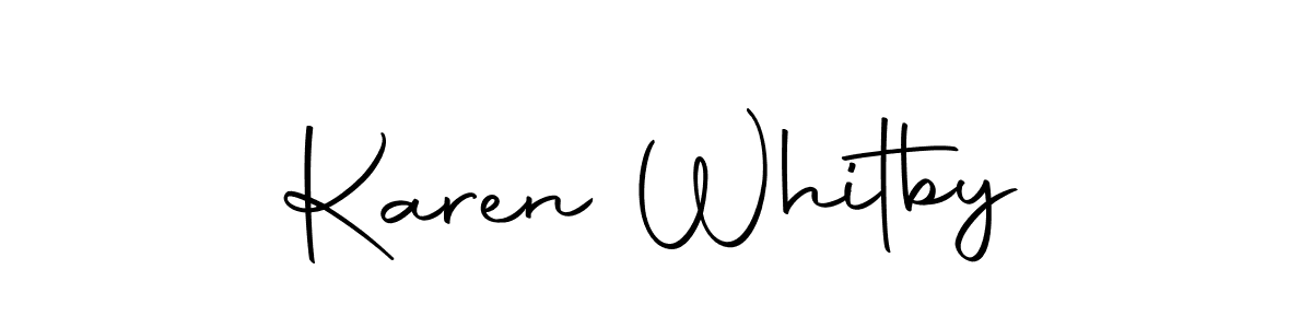 if you are searching for the best signature style for your name Karen Whitby. so please give up your signature search. here we have designed multiple signature styles  using Autography-DOLnW. Karen Whitby signature style 10 images and pictures png