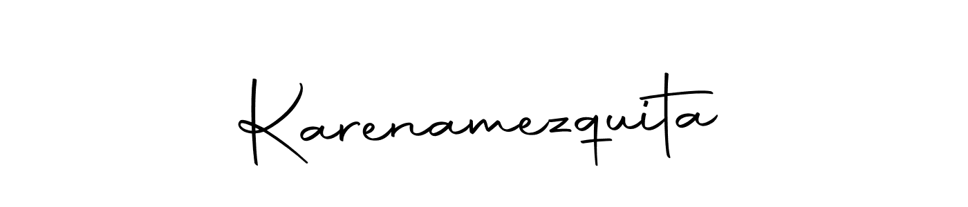 Make a beautiful signature design for name Karenamezquita. With this signature (Autography-DOLnW) style, you can create a handwritten signature for free. Karenamezquita signature style 10 images and pictures png