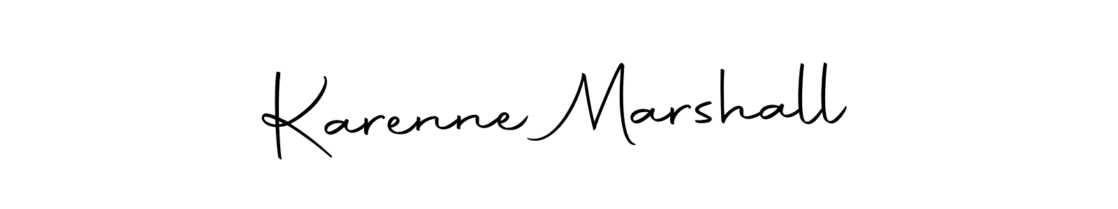 Karenne Marshall stylish signature style. Best Handwritten Sign (Autography-DOLnW) for my name. Handwritten Signature Collection Ideas for my name Karenne Marshall. Karenne Marshall signature style 10 images and pictures png