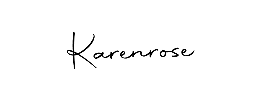 Make a beautiful signature design for name Karenrose. With this signature (Autography-DOLnW) style, you can create a handwritten signature for free. Karenrose signature style 10 images and pictures png