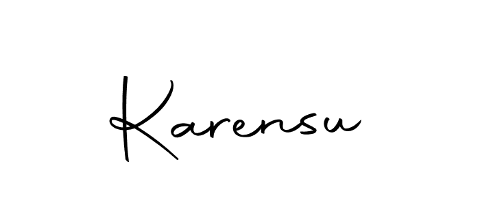 Karensu stylish signature style. Best Handwritten Sign (Autography-DOLnW) for my name. Handwritten Signature Collection Ideas for my name Karensu. Karensu signature style 10 images and pictures png