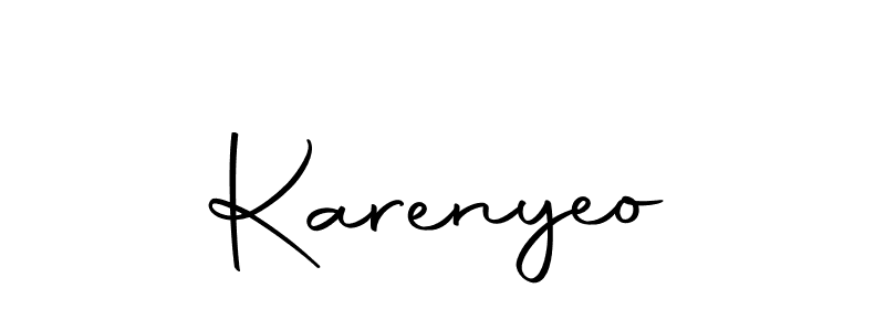 if you are searching for the best signature style for your name Karenyeo. so please give up your signature search. here we have designed multiple signature styles  using Autography-DOLnW. Karenyeo signature style 10 images and pictures png