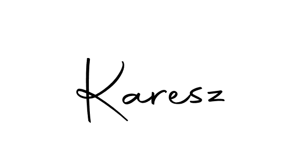 You should practise on your own different ways (Autography-DOLnW) to write your name (Karesz) in signature. don't let someone else do it for you. Karesz signature style 10 images and pictures png