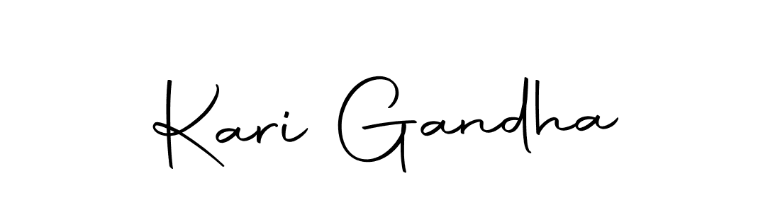 Make a beautiful signature design for name Kari Gandha. With this signature (Autography-DOLnW) style, you can create a handwritten signature for free. Kari Gandha signature style 10 images and pictures png