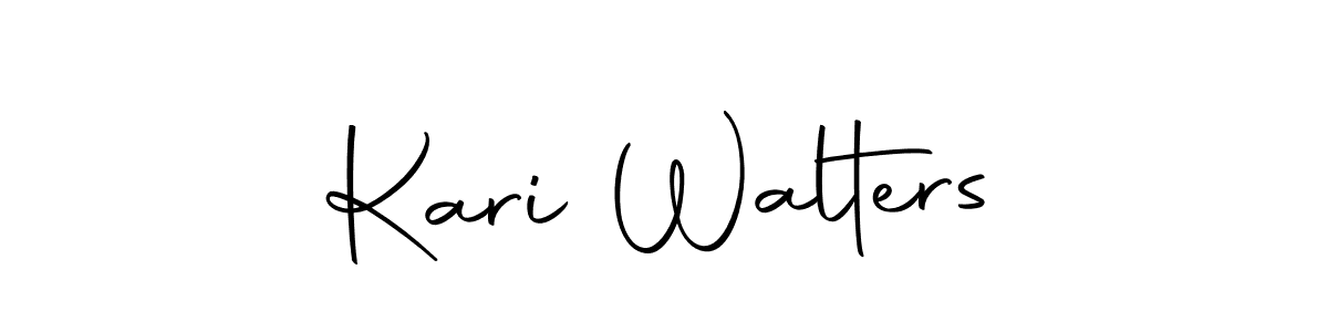 Autography-DOLnW is a professional signature style that is perfect for those who want to add a touch of class to their signature. It is also a great choice for those who want to make their signature more unique. Get Kari Walters name to fancy signature for free. Kari Walters signature style 10 images and pictures png