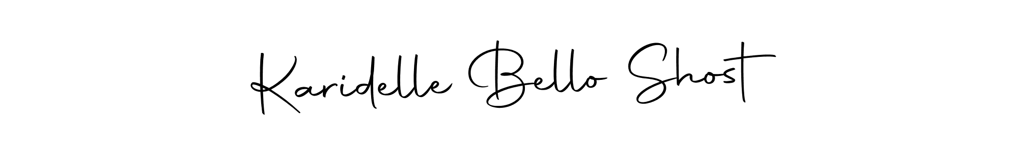 Autography-DOLnW is a professional signature style that is perfect for those who want to add a touch of class to their signature. It is also a great choice for those who want to make their signature more unique. Get Karidelle Bello Shost name to fancy signature for free. Karidelle Bello Shost signature style 10 images and pictures png