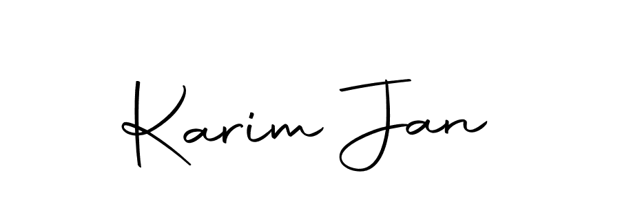 Use a signature maker to create a handwritten signature online. With this signature software, you can design (Autography-DOLnW) your own signature for name Karim Jan. Karim Jan signature style 10 images and pictures png