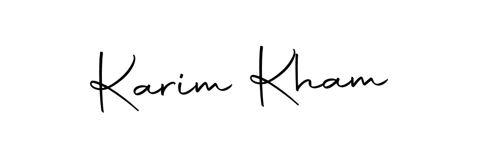 Karim Kham stylish signature style. Best Handwritten Sign (Autography-DOLnW) for my name. Handwritten Signature Collection Ideas for my name Karim Kham. Karim Kham signature style 10 images and pictures png