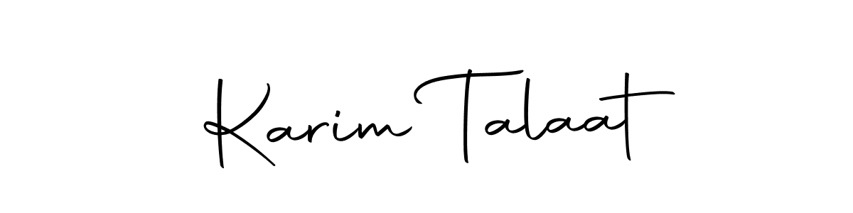 Use a signature maker to create a handwritten signature online. With this signature software, you can design (Autography-DOLnW) your own signature for name Karim Talaat. Karim Talaat signature style 10 images and pictures png