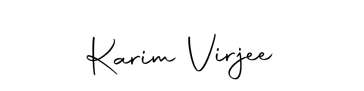 Make a beautiful signature design for name Karim Virjee. With this signature (Autography-DOLnW) style, you can create a handwritten signature for free. Karim Virjee signature style 10 images and pictures png