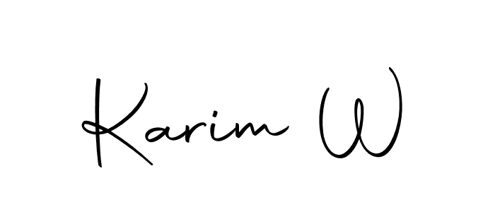 Similarly Autography-DOLnW is the best handwritten signature design. Signature creator online .You can use it as an online autograph creator for name Karim W. Karim W signature style 10 images and pictures png