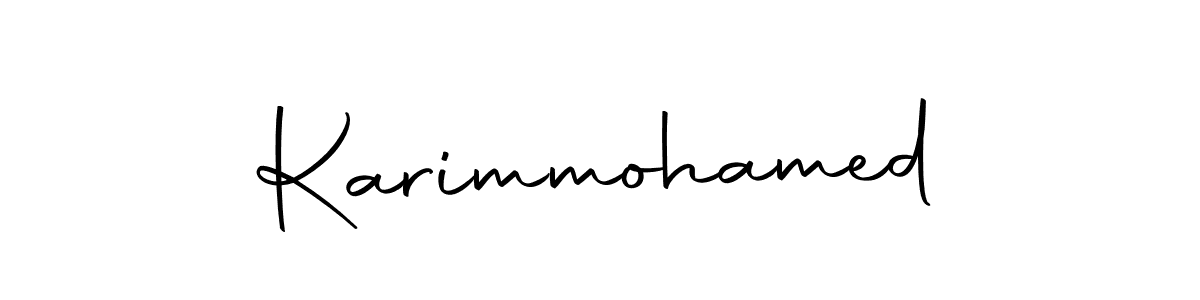 Make a beautiful signature design for name Karimmohamed. With this signature (Autography-DOLnW) style, you can create a handwritten signature for free. Karimmohamed signature style 10 images and pictures png