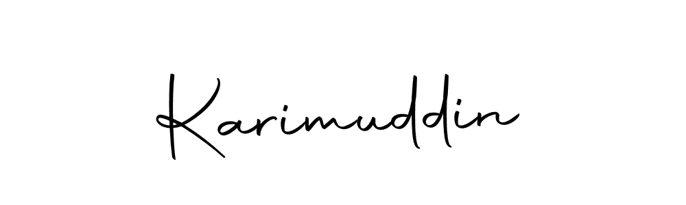 Design your own signature with our free online signature maker. With this signature software, you can create a handwritten (Autography-DOLnW) signature for name Karimuddin. Karimuddin signature style 10 images and pictures png