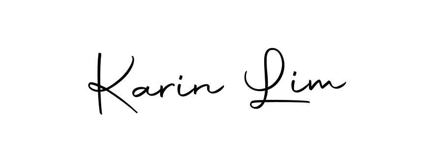 How to make Karin Lim name signature. Use Autography-DOLnW style for creating short signs online. This is the latest handwritten sign. Karin Lim signature style 10 images and pictures png