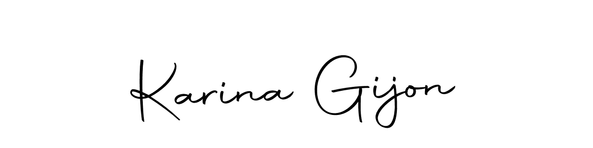 Here are the top 10 professional signature styles for the name Karina Gijon. These are the best autograph styles you can use for your name. Karina Gijon signature style 10 images and pictures png