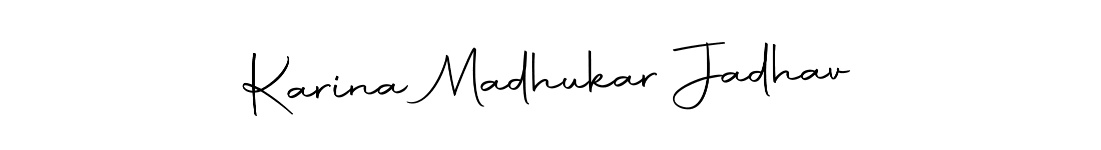 You can use this online signature creator to create a handwritten signature for the name Karina Madhukar Jadhav. This is the best online autograph maker. Karina Madhukar Jadhav signature style 10 images and pictures png