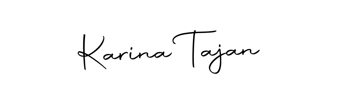Similarly Autography-DOLnW is the best handwritten signature design. Signature creator online .You can use it as an online autograph creator for name Karina Tajan. Karina Tajan signature style 10 images and pictures png