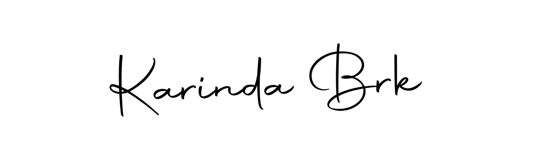 Design your own signature with our free online signature maker. With this signature software, you can create a handwritten (Autography-DOLnW) signature for name Karinda Brk. Karinda Brk signature style 10 images and pictures png