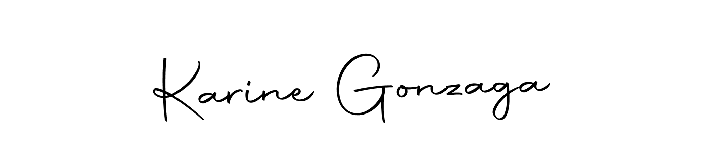 Karine Gonzaga stylish signature style. Best Handwritten Sign (Autography-DOLnW) for my name. Handwritten Signature Collection Ideas for my name Karine Gonzaga. Karine Gonzaga signature style 10 images and pictures png