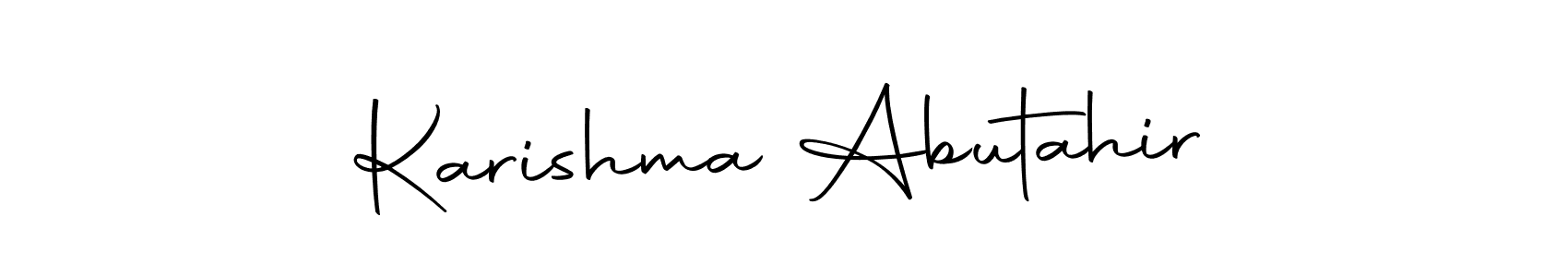 Make a beautiful signature design for name Karishma Abutahir. With this signature (Autography-DOLnW) style, you can create a handwritten signature for free. Karishma Abutahir signature style 10 images and pictures png