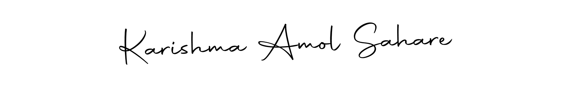 This is the best signature style for the Karishma Amol Sahare name. Also you like these signature font (Autography-DOLnW). Mix name signature. Karishma Amol Sahare signature style 10 images and pictures png