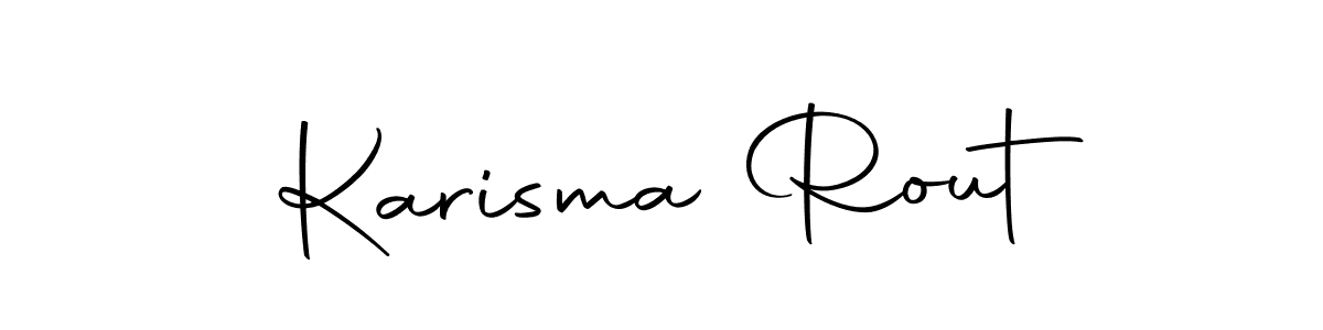 Make a beautiful signature design for name Karisma Rout. With this signature (Autography-DOLnW) style, you can create a handwritten signature for free. Karisma Rout signature style 10 images and pictures png