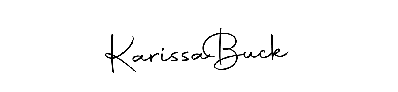 The best way (Autography-DOLnW) to make a short signature is to pick only two or three words in your name. The name Karissa  Buck include a total of six letters. For converting this name. Karissa  Buck signature style 10 images and pictures png