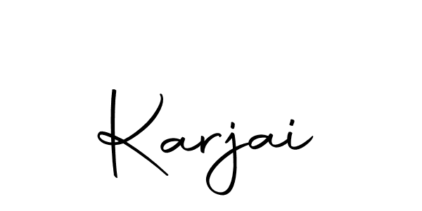 Create a beautiful signature design for name Karjai. With this signature (Autography-DOLnW) fonts, you can make a handwritten signature for free. Karjai signature style 10 images and pictures png