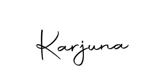 Make a beautiful signature design for name Karjuna. Use this online signature maker to create a handwritten signature for free. Karjuna signature style 10 images and pictures png