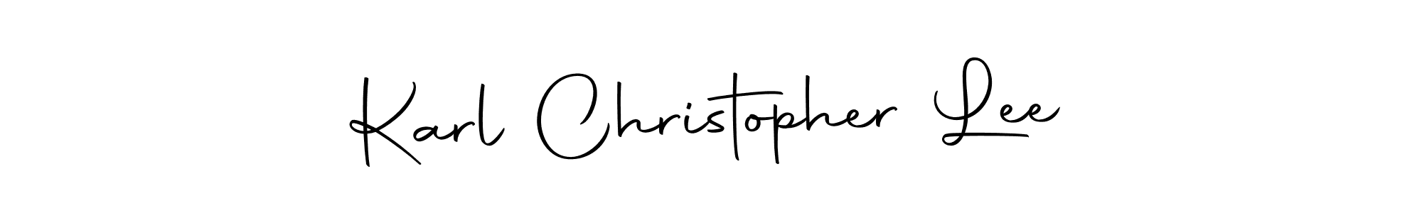 Use a signature maker to create a handwritten signature online. With this signature software, you can design (Autography-DOLnW) your own signature for name Karl Christopher Lee. Karl Christopher Lee signature style 10 images and pictures png