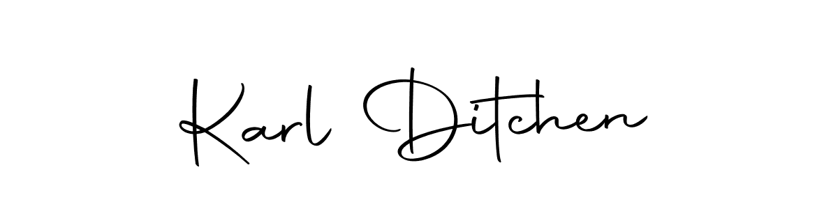 Make a beautiful signature design for name Karl Ditchen. With this signature (Autography-DOLnW) style, you can create a handwritten signature for free. Karl Ditchen signature style 10 images and pictures png