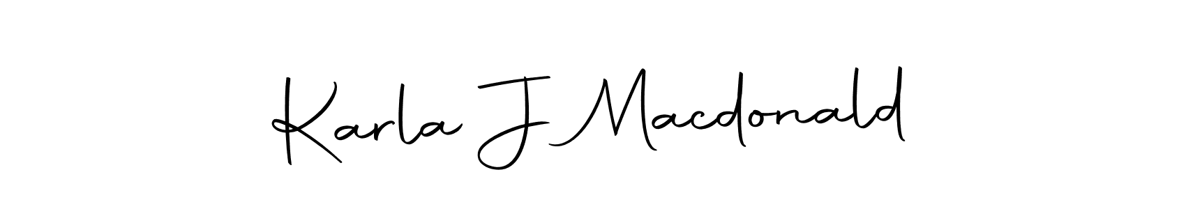 The best way (Autography-DOLnW) to make a short signature is to pick only two or three words in your name. The name Karla J Macdonald include a total of six letters. For converting this name. Karla J Macdonald signature style 10 images and pictures png