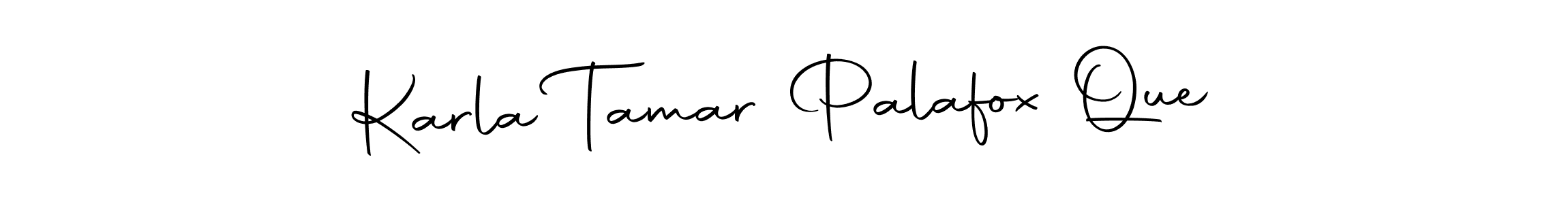 The best way (Autography-DOLnW) to make a short signature is to pick only two or three words in your name. The name Karla Tamar Palafox Que include a total of six letters. For converting this name. Karla Tamar Palafox Que signature style 10 images and pictures png