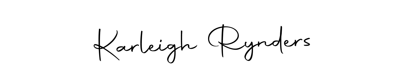 Make a beautiful signature design for name Karleigh Rynders. With this signature (Autography-DOLnW) style, you can create a handwritten signature for free. Karleigh Rynders signature style 10 images and pictures png