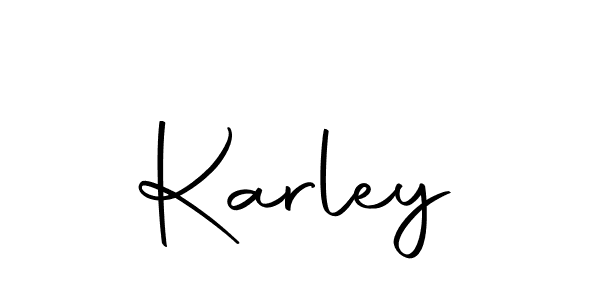 Create a beautiful signature design for name Karley. With this signature (Autography-DOLnW) fonts, you can make a handwritten signature for free. Karley signature style 10 images and pictures png