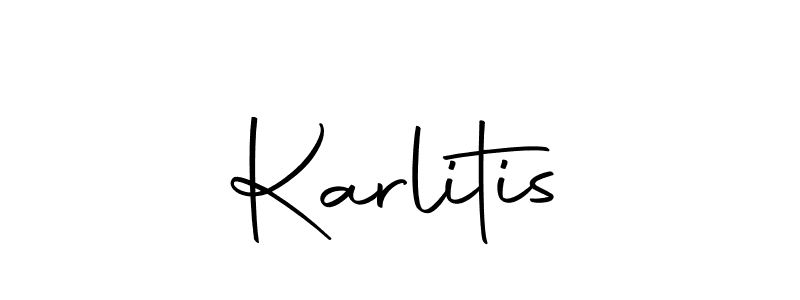 You should practise on your own different ways (Autography-DOLnW) to write your name (Karlitis) in signature. don't let someone else do it for you. Karlitis signature style 10 images and pictures png