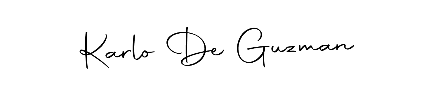 Create a beautiful signature design for name Karlo De Guzman. With this signature (Autography-DOLnW) fonts, you can make a handwritten signature for free. Karlo De Guzman signature style 10 images and pictures png