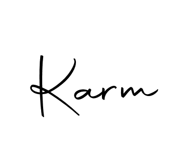 How to make Karm name signature. Use Autography-DOLnW style for creating short signs online. This is the latest handwritten sign. Karm signature style 10 images and pictures png