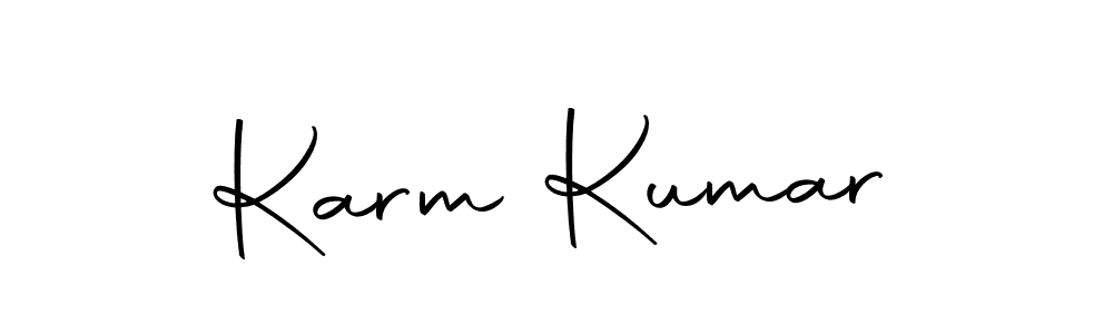 Use a signature maker to create a handwritten signature online. With this signature software, you can design (Autography-DOLnW) your own signature for name Karm Kumar. Karm Kumar signature style 10 images and pictures png
