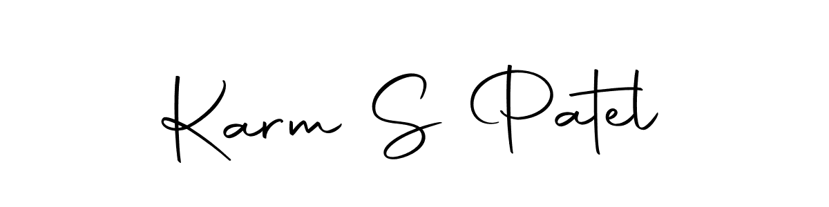 How to make Karm S Patel signature? Autography-DOLnW is a professional autograph style. Create handwritten signature for Karm S Patel name. Karm S Patel signature style 10 images and pictures png